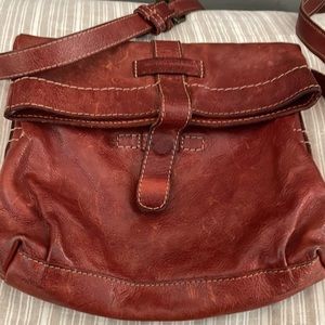Frye Artisan Foldover Leather Crossbody Bag